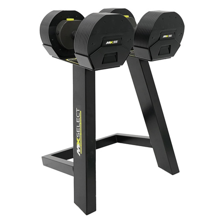 Hantle regulowane MX SELECT MX55 Dumbbell 4,5 - 24,9 KG + STOJAK